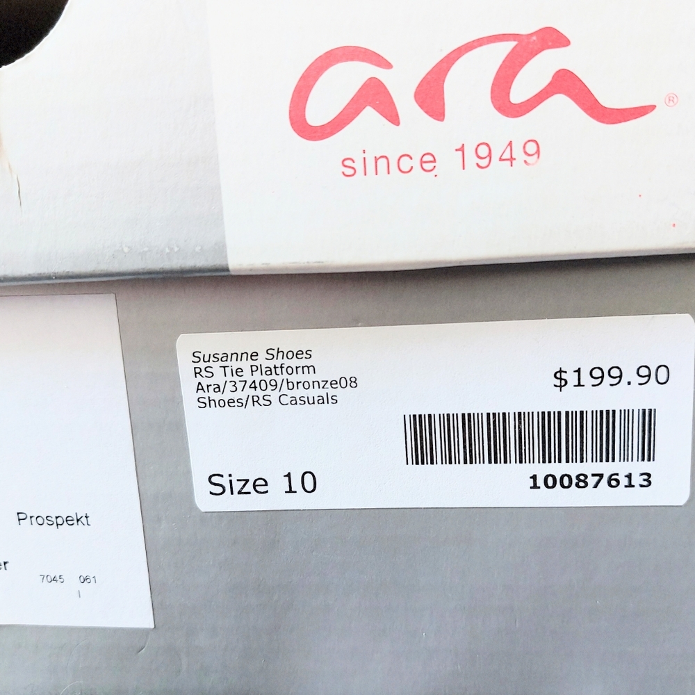 Ara Courtyard High-Soft arch-support premium leather sneakers US10 =EU41 =UK7.5 - Picture 9 of 9